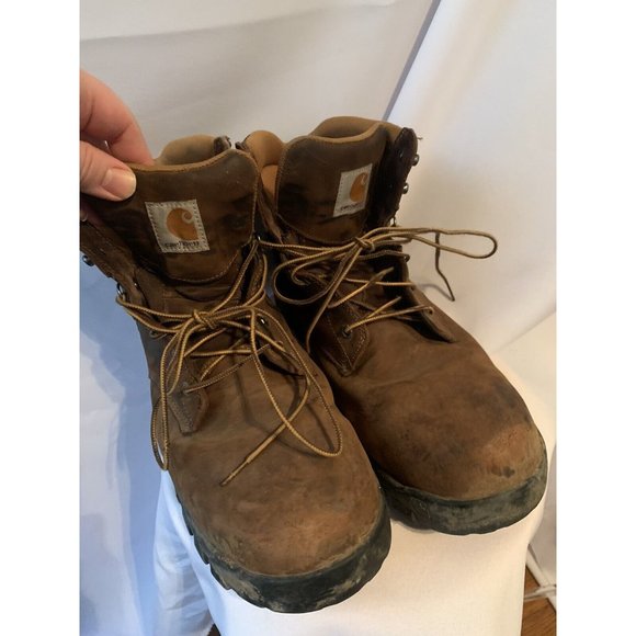 Carhartt Heavyweight Work Lace Up Brown Leather Utility Insulated Boots Mens 14D main image 7